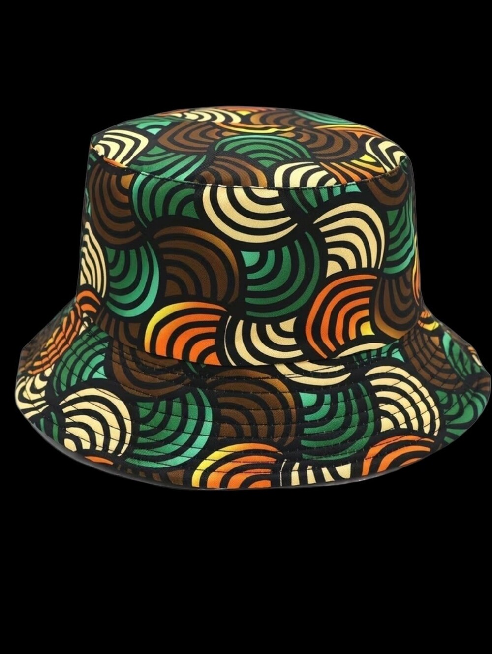Geometric Retro Unisex Bucket Hat 22"/23"